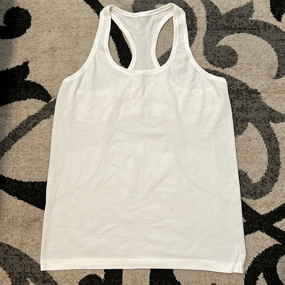 Lululemon White Workout Tank